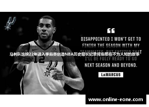马刺队连续22年进入季后赛创造NBA历史最长纪录背后那些不为人知的故事 马刺队连续22年进入季后赛创造NBA历史最长纪录背后那些不为人知的故事