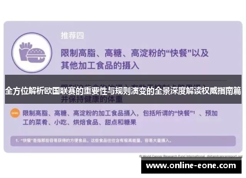 全方位解析欧国联赛的重要性与规则演变的全景深度解读权威指南篇 全方位解析欧国联赛的重要性与规则演变的全景深度解读权威指南篇